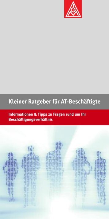 Kleiner Ratgeber für AT-Beschäftigte (PDF) - Engineering IG Metall