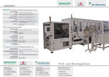 Prüf- und Montagelinien - ENGMATEC GmbH