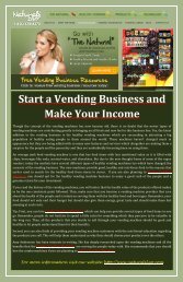 Start a New Venture with Healthy Vending Machines