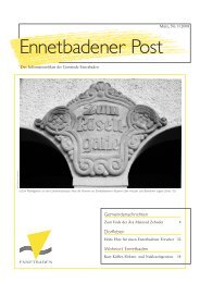 Ennetbadener Post 01/2008 - Gemeinde Ennetbaden