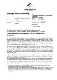 Vorlage der Verwaltung