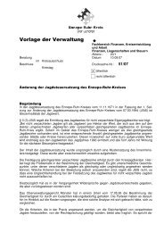 Vorlage der Verwaltung - Ennepe-Ruhr-Kreis