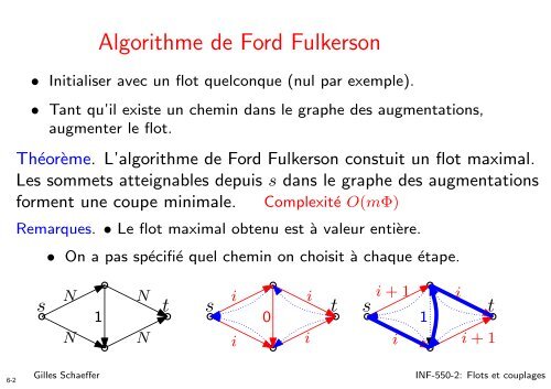 Cours 2: Flots et couplages