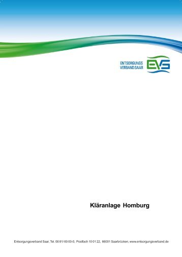 Kläranlage Homburg pdf (3 mb) - EVS Entsorgungsverband Saar