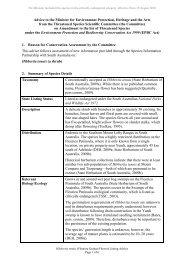 Listing advice for Hibbertia tenuis - Department of the Environment ...