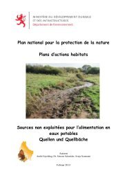 Plan d'action espèces/PAE - Portail de l'environnement