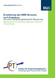 Erweiterung des NMR-Versuchs im F-Praktikum um eine ...