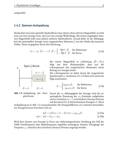 Erweiterung des NMR-Versuchs im F-Praktikum um eine ...