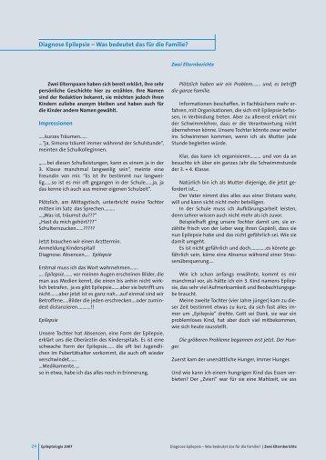 Diagnose Epilepsie – Was bedeutet das für die Familie?