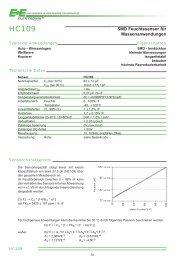 HC109 Datenblatt