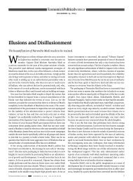 Illusions and Disillusionment - Economic and Political Weekly