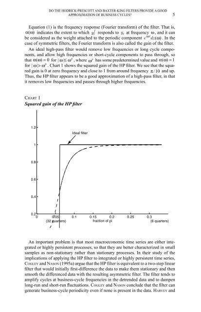 Do the Hodrick-Prescott and Baxter-King Filters Provide a ... - UQAM