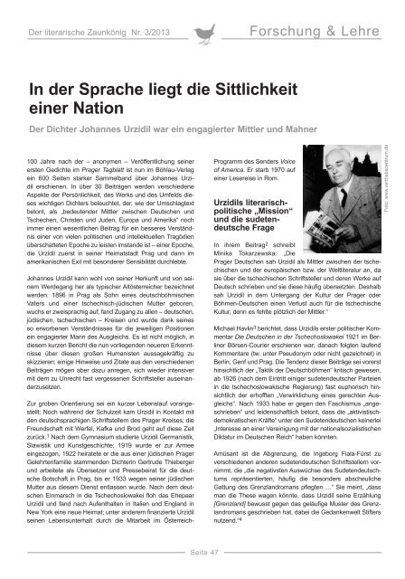 In der Sprache liegt die Sittlichkeit einer Nation - Erika Mitterer ...