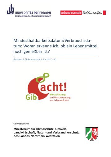 Baustein 2 - Ernährung und Verbraucherbildung