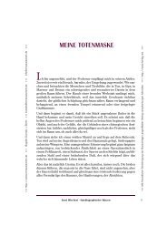Ernst Wiechert -> Meine Totenmaske - über Ernst Wiechert