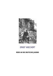 Ernst Wiechert - Rede an die deutsche Jugend - über Ernst Wiechert