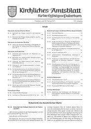 Kirchliches Amtsblatt - Erzbistum Paderborn