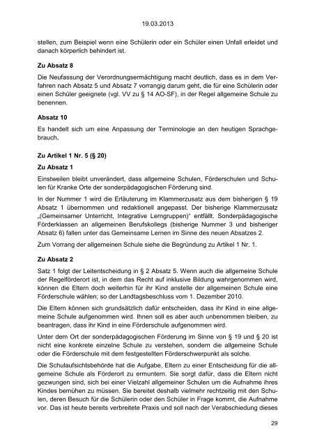 der Gesetzentwurf - Stadt Gelsenkirchen, Referat Erziehung und ...