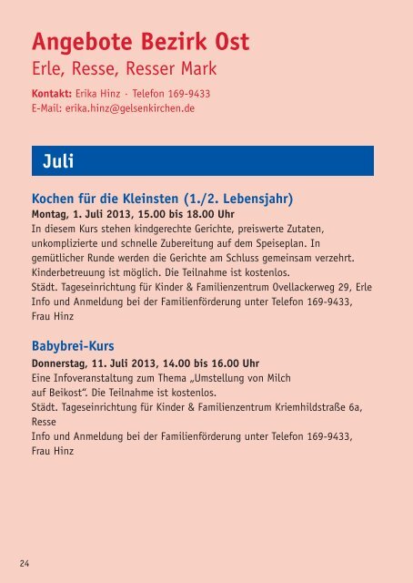 Knirps, Fratz & Co. 2. Halbjahr 2013 - Stadt Gelsenkirchen, Referat ...