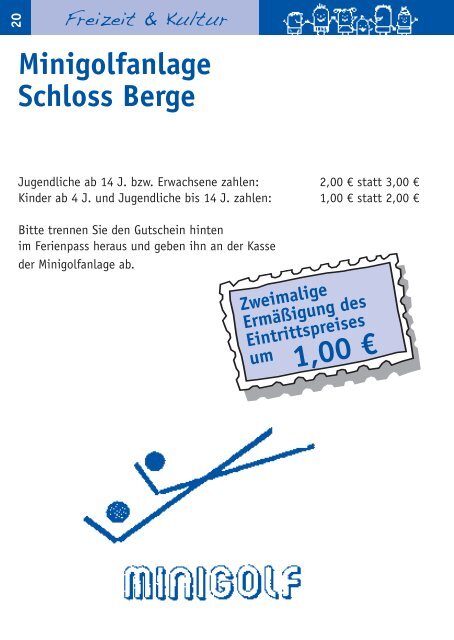 Ferienpass 2013 - Stadt Gelsenkirchen, Referat Erziehung und ...