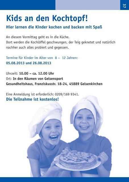 Ferienpass 2013 - Stadt Gelsenkirchen, Referat Erziehung und ...