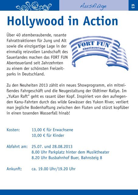 Ferienpass 2013 - Stadt Gelsenkirchen, Referat Erziehung und ...