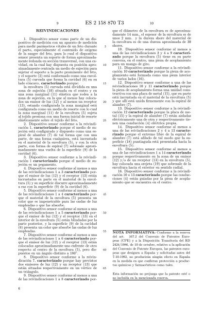 dispositivo sensor para la medicion de parametros vitales de un feto ...