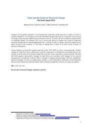 Trade and the Extent of Structural Change - European Trade Study ...