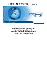 EN 302 663 - V1.2.1 - Intelligent Transport Systems (ITS ... - ETSI