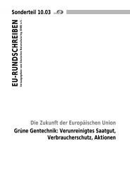 Grüne Gentechnik - EU-Koordination