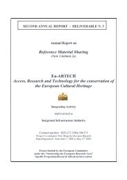 N1 Reference Material Sharing (2nd year) - Eu-ARTECH