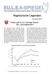 „Vegetarische Legenden“. - Europäisches Institut für Lebensmittel