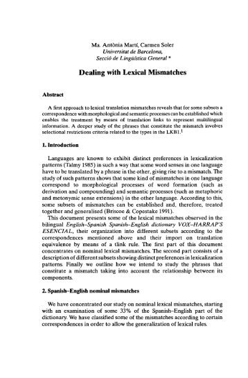 Dealing with Lexical Mismatches.pdf - Euralex