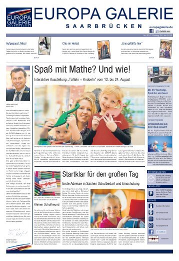 Die Center-Zeitung als Download - EUROPA-Galerie, Saarbrücken