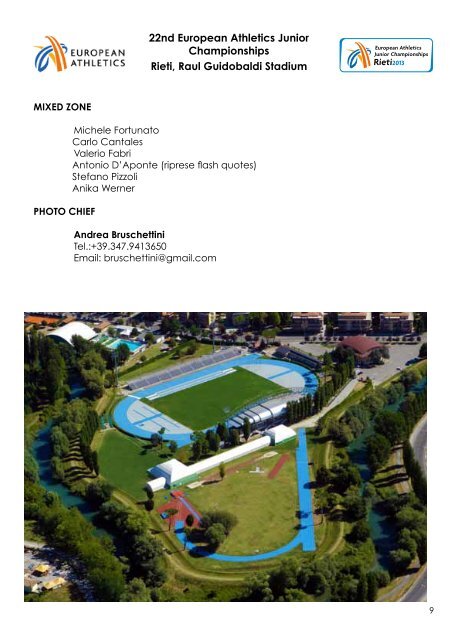 MEDIA GUIDE - European Athletics