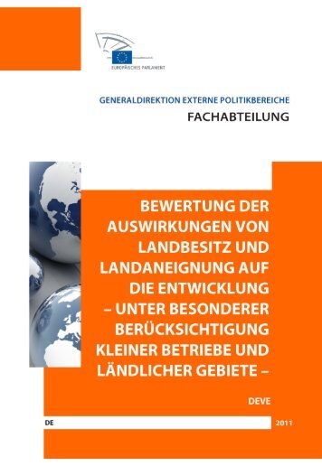 bewertung der auswirkungen von landbesitz und ... - Europa