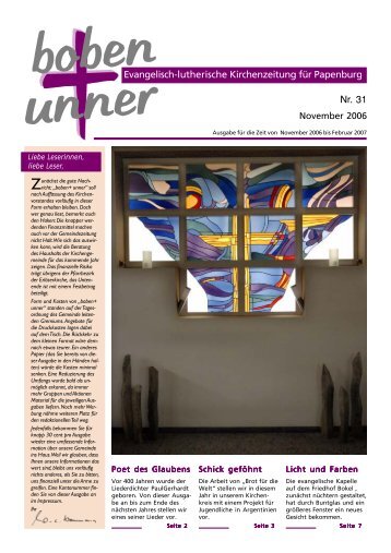 Evangelisch-lutherische Kirchenzeitung für Papenburg Nr. 31