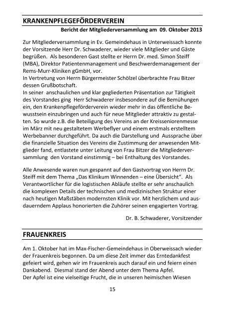 Gemeindebrief zu Weihnachten - Evangelische Kirchengemeinde ...