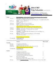 Trip Schedule - Iowa State University Extension and Outreach