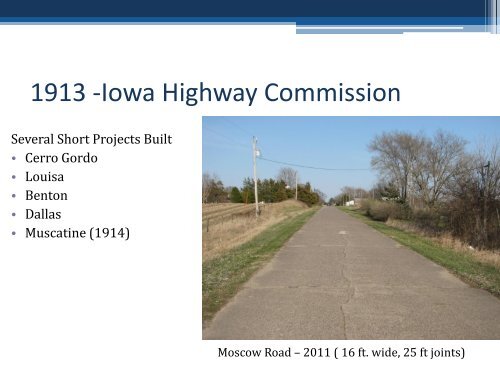 History of Concrete Paving In Iowa - Iowa State University Extension ...