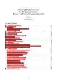 für das Bachelorstudium Finanz- und Versicherungsmathematik - FAM