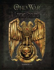 Only War Living Errata - Fantasy Flight Games