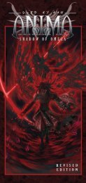 Anima: Shadow of Omega rules - Fantasy Flight Games