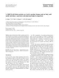 A MBP-FAAH fusion protein as a tool to produce human and rat fatty ...