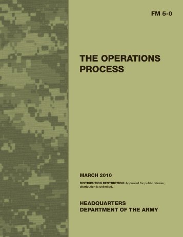 FM 5-0, The Operations Process - Federation of American Scientists