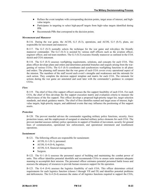 FM 5-0, The Operations Process - Federation of American Scientists