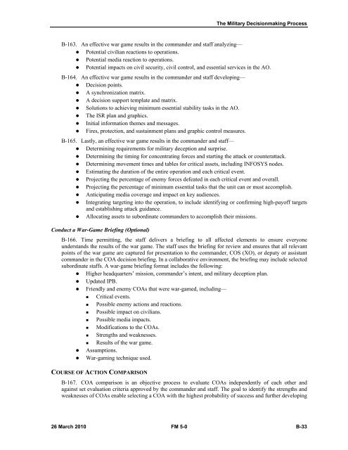 FM 5-0, The Operations Process - Federation of American Scientists