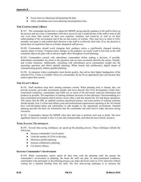 FM 5-0, The Operations Process - Federation of American Scientists