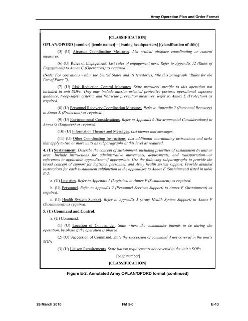 FM 5-0, The Operations Process - Federation of American Scientists