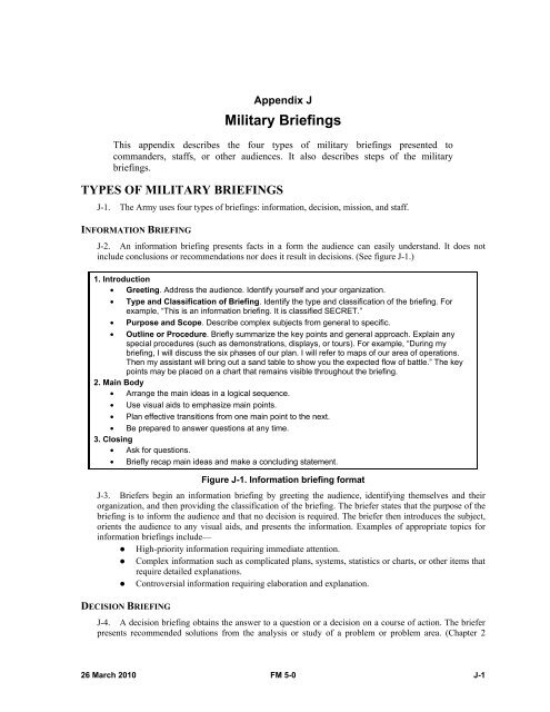 FM 5-0, The Operations Process - Federation of American Scientists